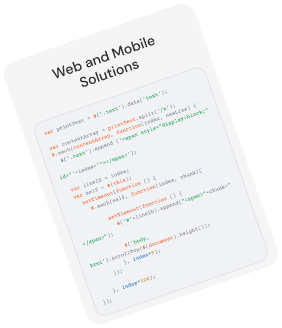Web and Mobile Solutions